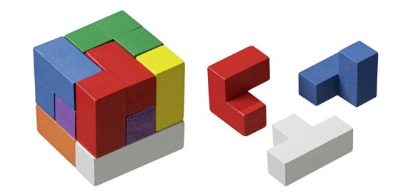 Bild von Soma Würfel bunt