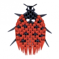 Bild von Origami 3D Marienkäfer 113 Teile (Creagami)