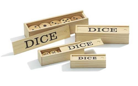 Bild von Holzwürfel 30 mm - 5er Set