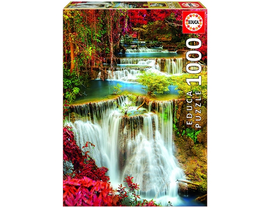 Bild von Educa Puzzle 18461 - Wasserfall im Wald (1000 Teile)