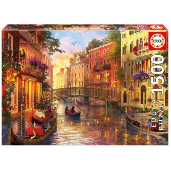 Bild von Educa Puzzle 17124 - Sonnenuntergang in Venedig (1500 Teile)