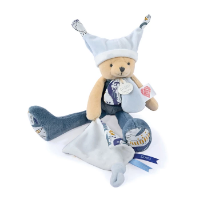 Bild von Schlenker-Bär mit Schmusetuch Tag&Nacht, blau 35cm