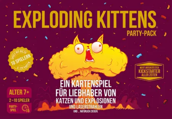 Bild von Exploding Kittens Party-Pack (für bis zu 10 Spieler)