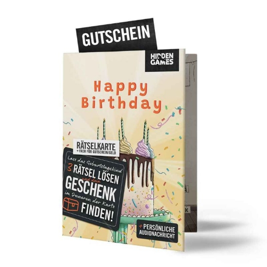 Bild von Hidden Games: Rätselhafter Geburtstag Rätselkarte